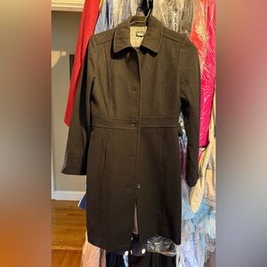 J Crew Wool Black Women's Coat 10 Vintage